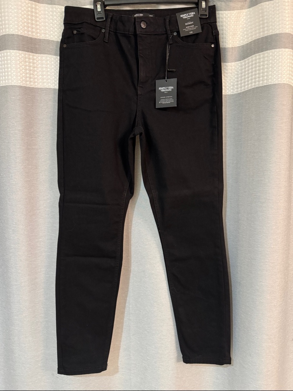 Simply Vera Vera Wang Black Skinny High-Rise Jeans